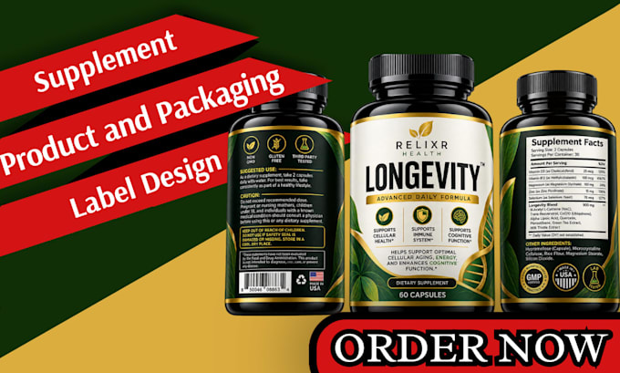 supplement label, product packaging, nutrition labels, bottle labels, jar label