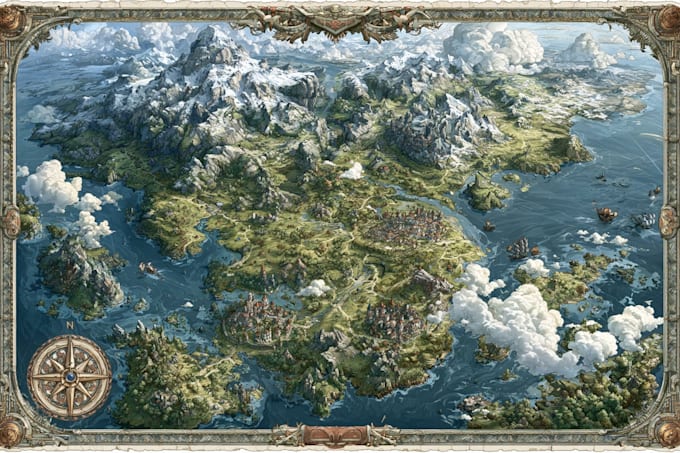 draw a custom map for fantasy