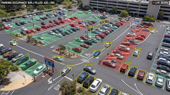 build real time parking analytics with vehicle detection and tracking