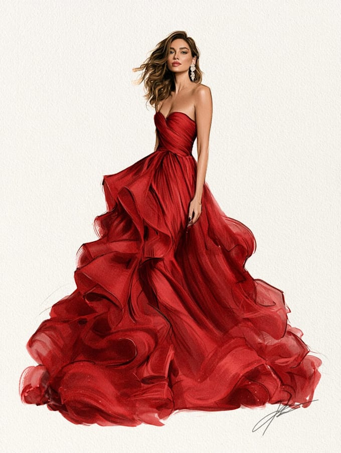 do a fashion illustration