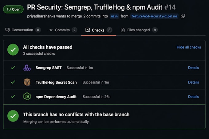 set up a devsecops security pipeline with github actions