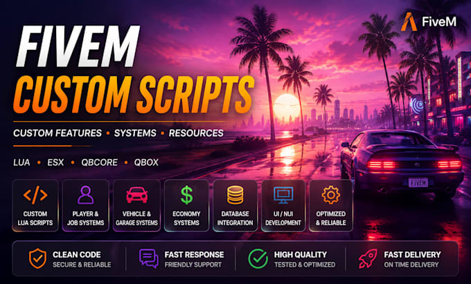 create custom fivem scripts and resources using lua