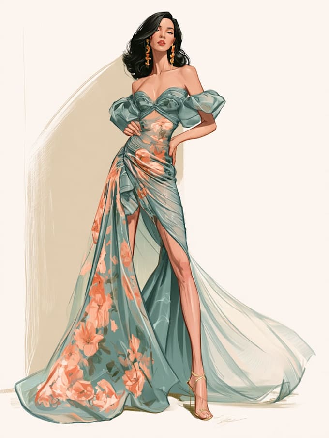draw a fashion illustration