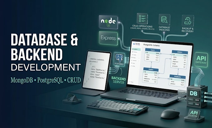 develop node js express js rest api backend