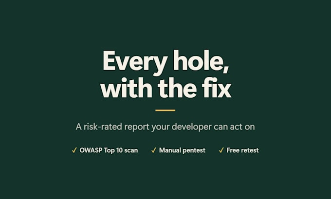 do a website security audit and penetration test with a fix report