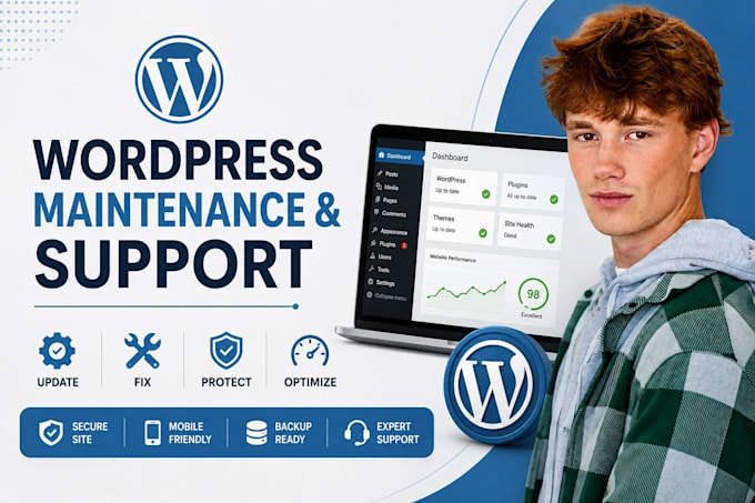 wordpress maintenance support troubleshooting updates