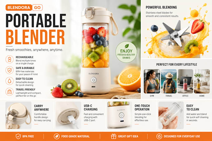 design professional product infographics for ecommerce