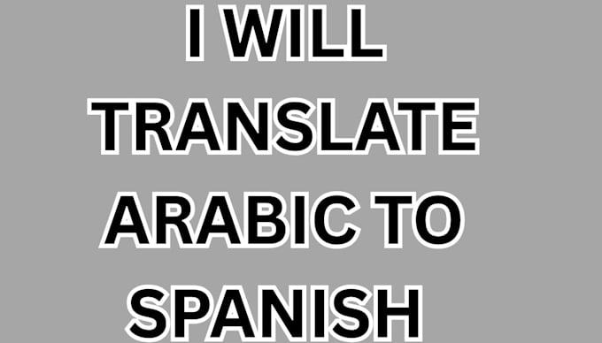 translate arabic to spanish language