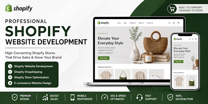 design a professional shopify store for your business