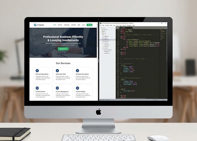 develop a modern, responsive website using HTML, CSS, and javascript