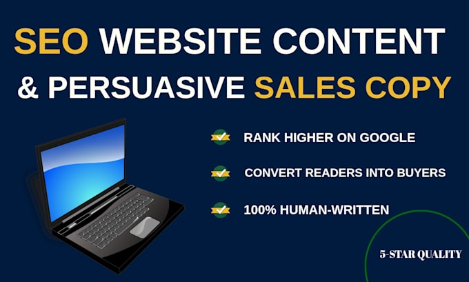 write SEO website content and persuasive sales copy