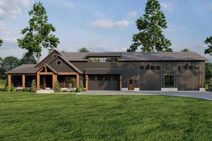 create detailed barndominium construction drawings and blueprints
