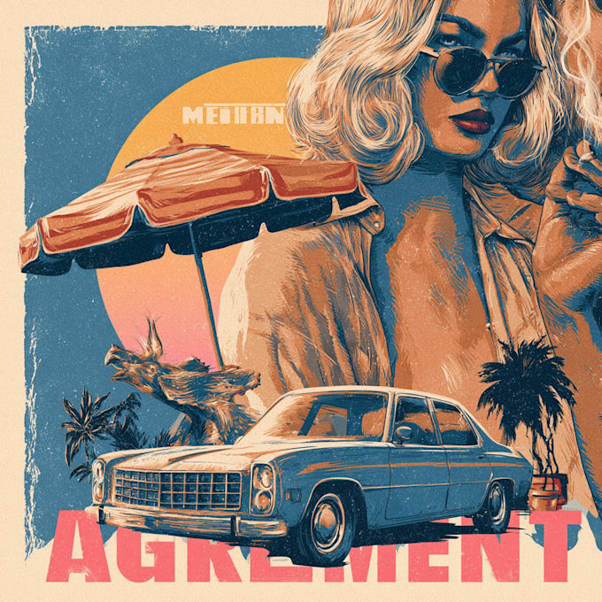 create retro style illustrations with vintage vibes
