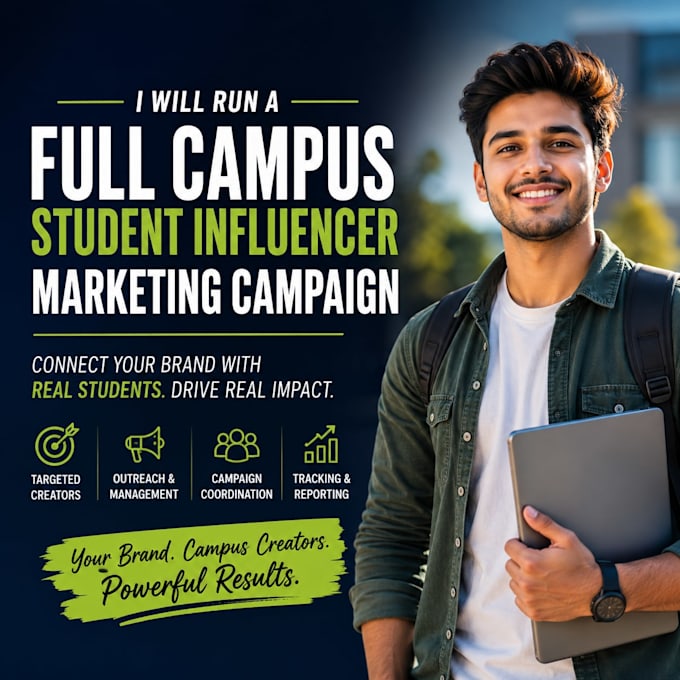 recruit student influencer for your marketing campaign