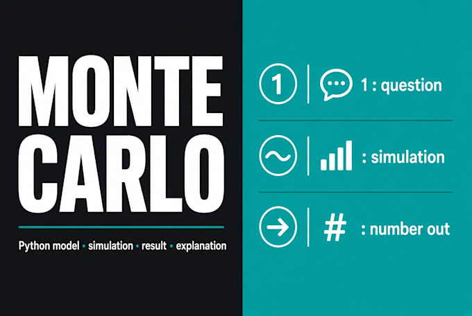build a probability model and monte carlo simulation