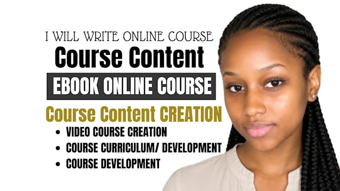 do course content, course curriculum, ebook online course, video course creation