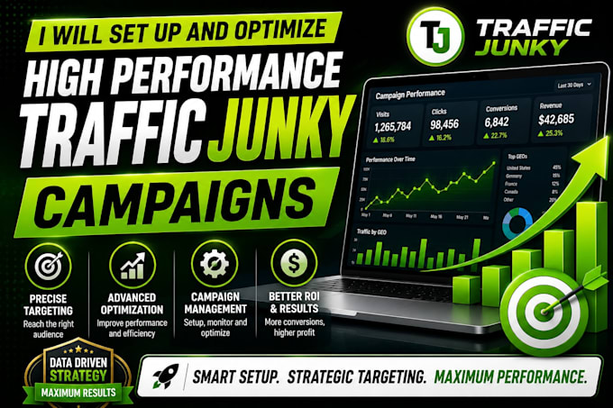 set up and optimize high performance trafficjunky campaigns