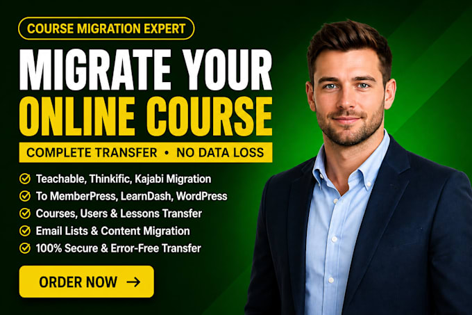 migrate teachable thinkific kajabi to memberpress learndash wordpress plus email
