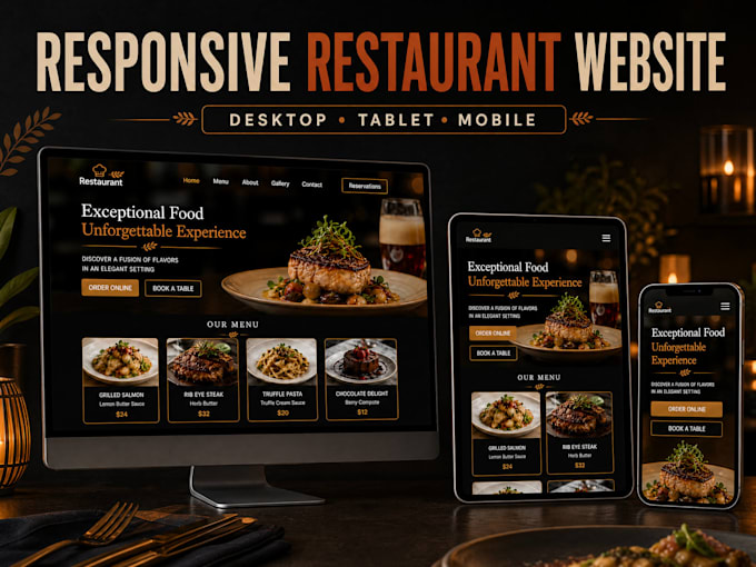 do a restaurant website with online ordering and table reservation on wordpress
