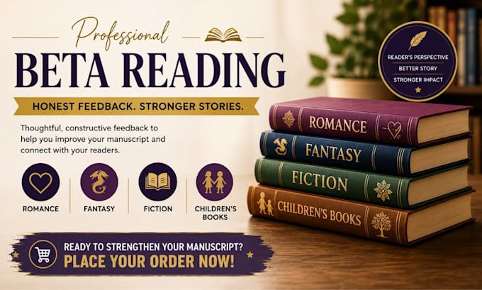 beta read fantasy fiction romance and provide feedback