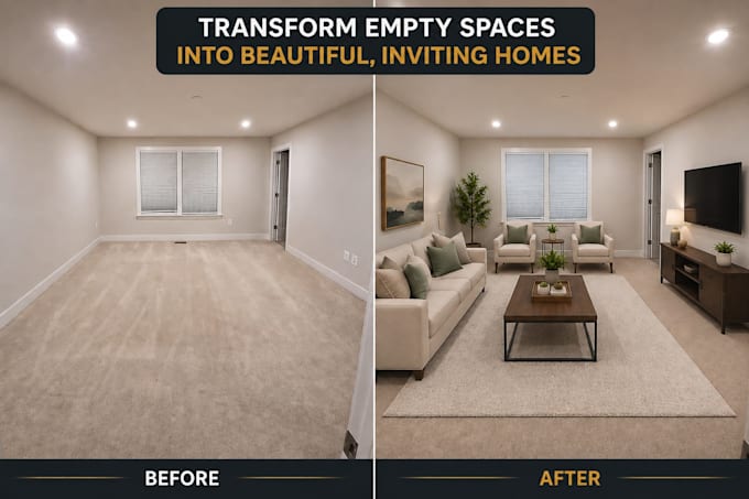 do real estate virtual staging and home digital staging services