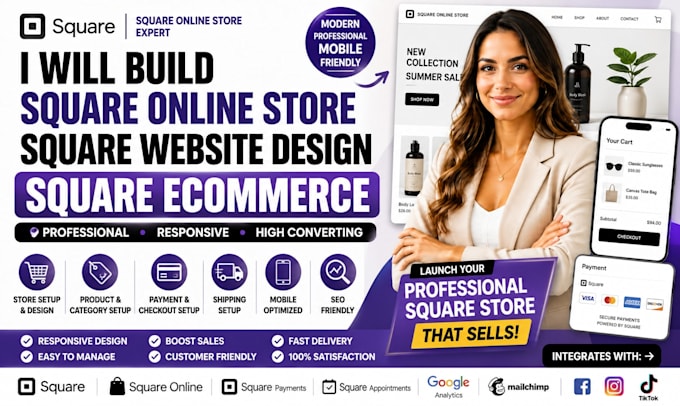 build square online store square website design square ecommerce business store