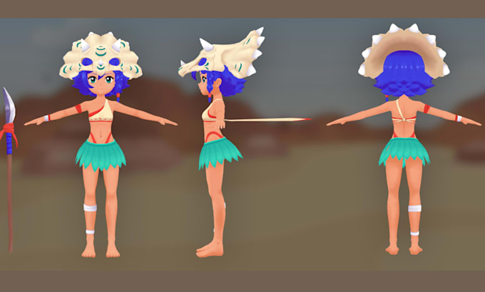 anime vrchat avatar 3d model unity rigging pc quest vrchat character commissions