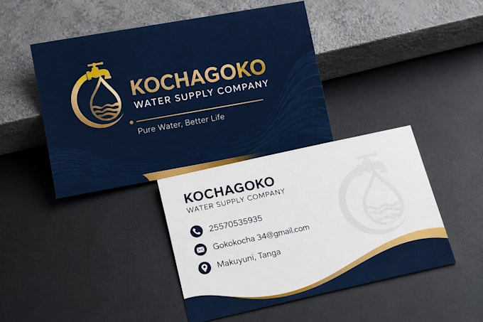design a professional business card for your brand