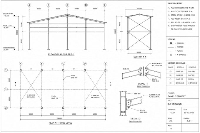 create professional structural drawings in autocad