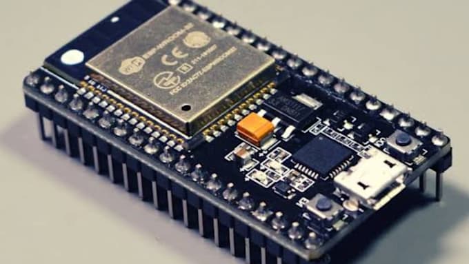 build arduino esp32 electronics prototype, iot device and hardware