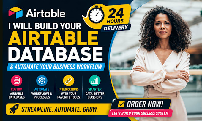 build your airtable database and automate your business workflow