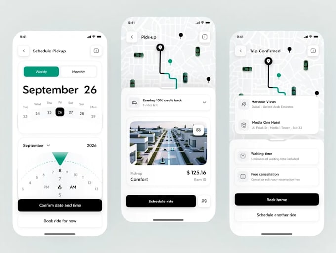 develop custom taxi booking app ride hailing app transportation app cab app