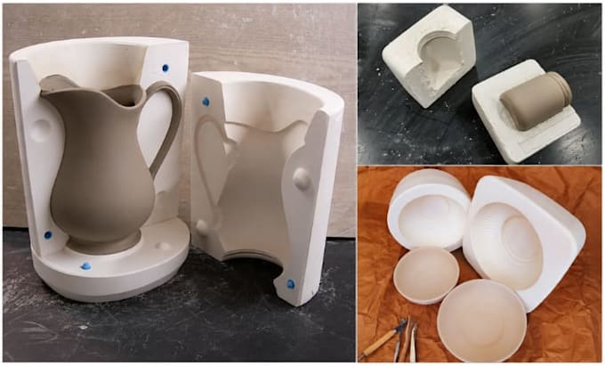 design custom ceramic slip casting mold and plaster mold