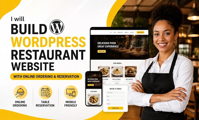 build wordpress restaurant website with online reservations