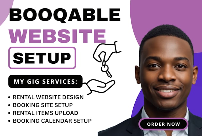design booqable website online booking website setup rental service website