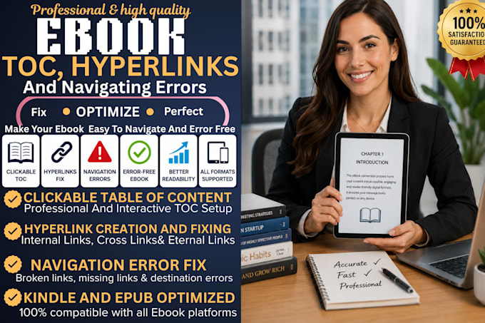 fix ebook toc hyperlinks and epub navigation errors