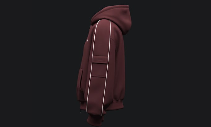 create realistic 3d hoodie design, modeling and product rendering