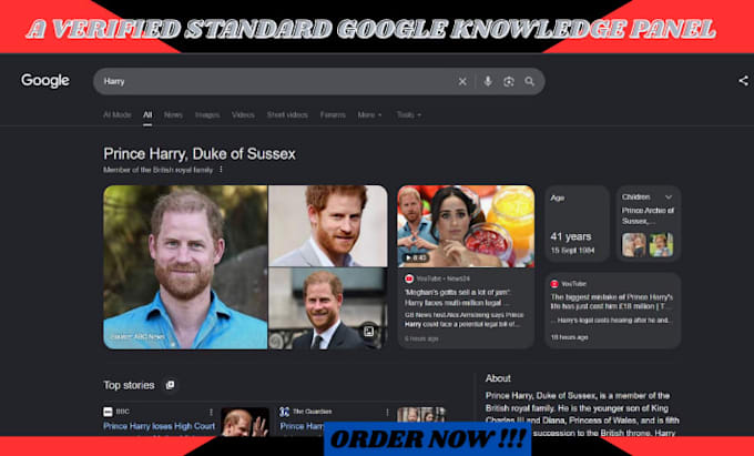 optimized and set up a verified google knowledgepanel for personal or company