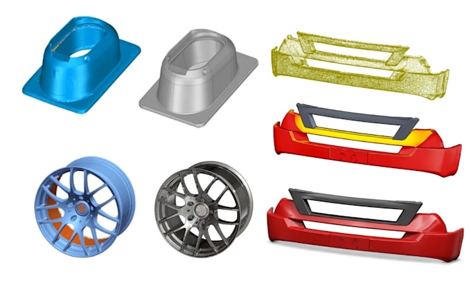 reverse engineering from 3d scan images stl obj to step solid cad model