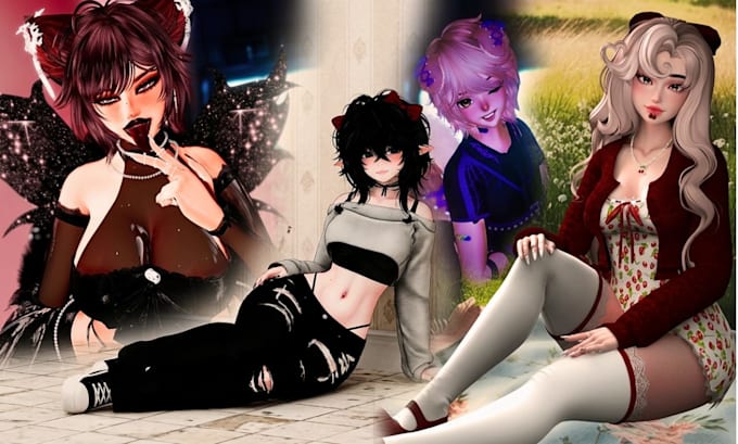create a custom vrchat avatar, furry vrc avater, anime vtuber 3d model rigging
