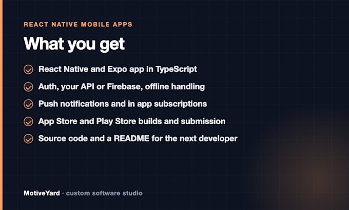 do mobile app development, cross platform ios android app in react native