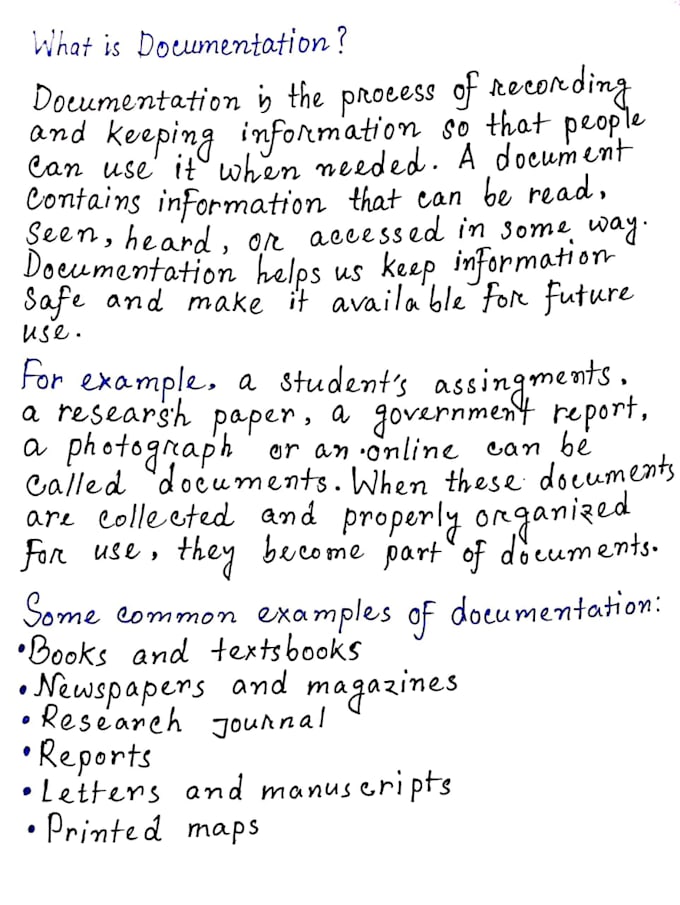 write your notes and assignments