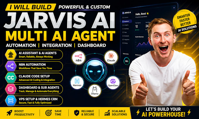 fix build jarvis ai assistant ai agent claud code n8n automation multi ai agent