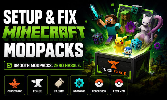 setup fix minecraft curseforge modpack forge fabric neoforge cobblemon pixelmon