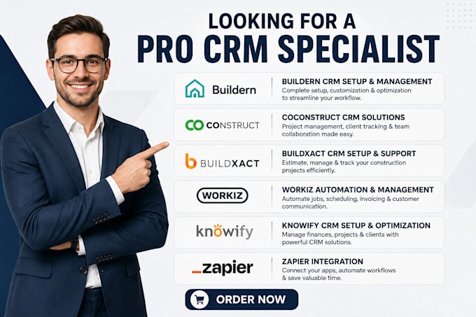 houzz pro roofr automation freedomsoft crm workflow teamgate zapier integration