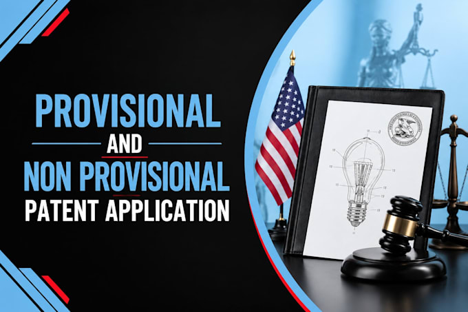 draft and file uspto provisional and non provisional patent application attorney
