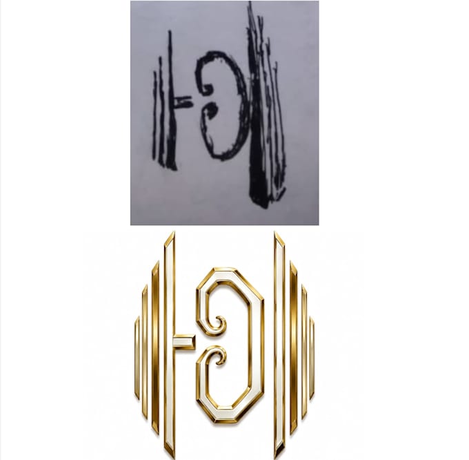 create a unique logo from my hand drawn sketches