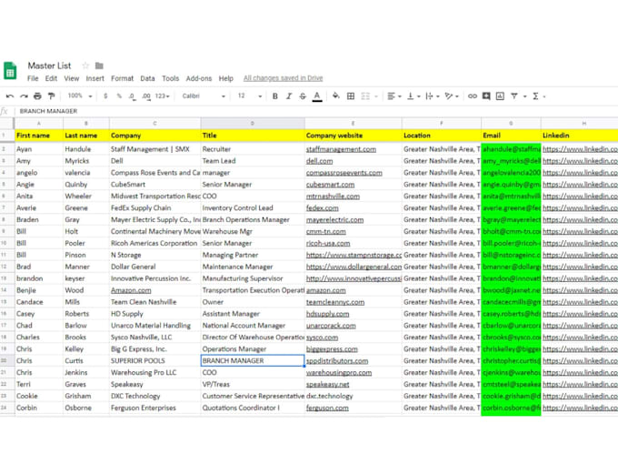 do b2b lead generation and email list building