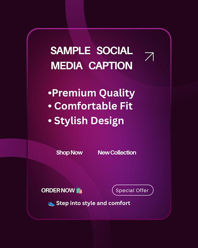 write social media captions