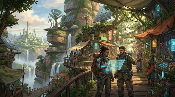 create concept art and illustration